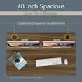 thumbnail image 2 of Costway 48" x 30" Electric Adjustable Standing up Desk Dual Motor w/ Controller, 2 of 10
