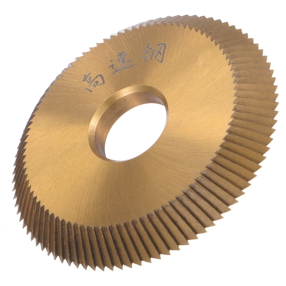 Unique Bargains 16x60x6.35mm Key Cutting Blade Horizontal Machine High-Speed Steel Disk Cutter Locksmith Tool, Titanium Coating