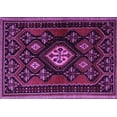 thumbnail image 1 of Ahgly Company Indoor Rectangle Persian Purple Traditional Area Rugs, 7' x 10', 1 of 4