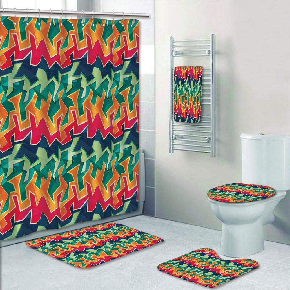 PRTAU Grunge Colorful Graffiti Inspired Cool Crazy Funky Display Urban