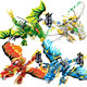 thumbnail image 1 of Figura de acción de Ninjago War Armor Mech Mini, modelo de bloques de construcción compatibles con Technic Anime Cities, juguetes de Navidad y Halloween, regalos, 1 of 5