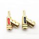 thumbnail image 5 of Conectores Banana de Cobre Chapados en Oro Yuxing Forma de Y para Cable de Altavoz Dorado Negro Rojo, 5 of 5