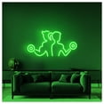 thumbnail image 2 of Letrero De Neón Hombre Y Mujer Con Mancuernas, Ideal Para Decoración Gimnasios, 45cm, 2 of 3