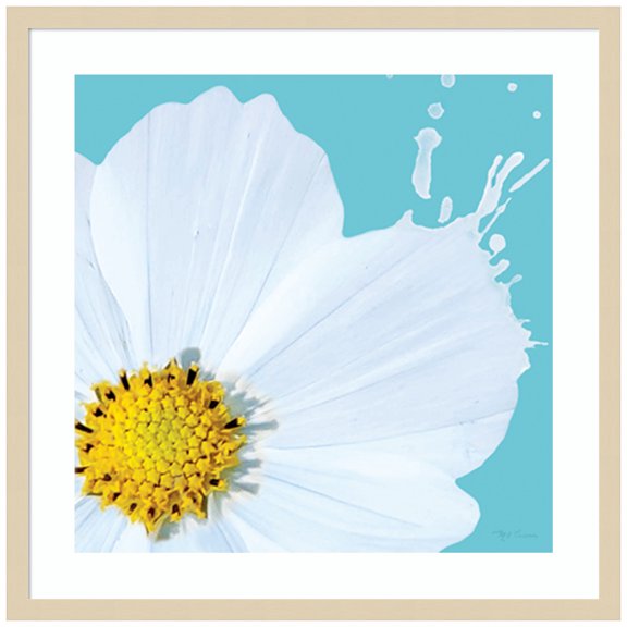 Amanti Art Flower Pop V Wood Framed Wall Art Print
