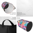 thumbnail image 4 of XMXT Collapsible Laundry Basket, Cartoon Colorful Graffiti Polyester Waterproof Laundry Hamper, 62L, 4 of 8