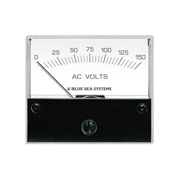 Blue Sea Systems Boat/RV 9353 AC Analog Meter Voltmeter 0-150 VAC