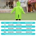 thumbnail image 4 of Pink Raincoat,Rain Jacket Dinosaur Hooded Rain Poncho,Waterproof Rain Coat with Hood,Lightweight Portable Rain Jacket(XL Size), 4 of 9