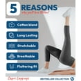 thumbnail image 5 of Nirlon 7/8 Capri Leggings For Women - High Waisted Women's Leggings Activewear, 5 of 6