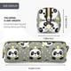 thumbnail image 3 of Disketp Panda With Crown And Stars Estuche de Lápices de Cuero con Cierre, Estuche Compacto para Papelería, Bolígrafos y Accesorios Pequeños, 3 of 7