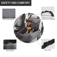 thumbnail image 3 of Perro Coche Asiento Estimular Asiento para Mediano Pequeño Tamaño Cachorro Gato Gris, 3 of 8