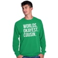 thumbnail image 5 of Worlds Okayest Cousin Family Relative Long Sleeve TShirt Men Women Brisco Brands M, 5 of 5