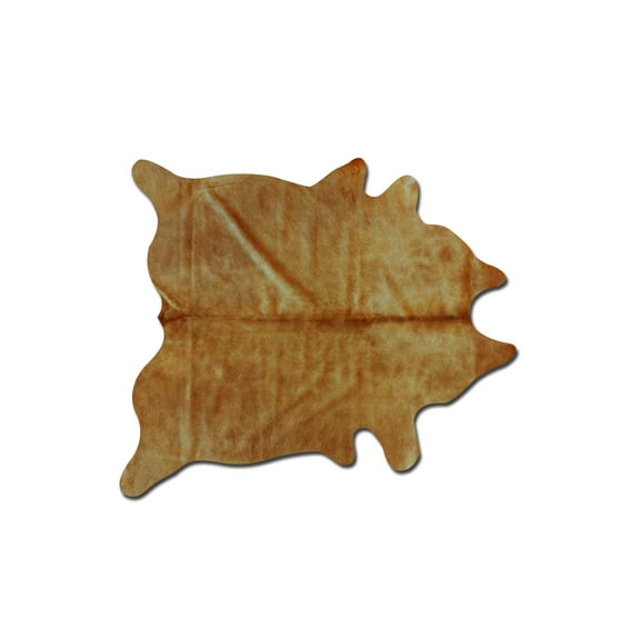 6' x 7' Golden Honey Exotic Cowhide Area Rug