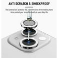 thumbnail image 2 of CASELIX iPhone 13 Mini Camera Lens Protector, 9H Tempered Glass Camera Cover Screen Protector Glitter Individual Ring for iPhone 13 Mini 2021, 2 of 6