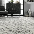 thumbnail image 3 of nuLOOM Vasiliki Moroccan Shag Tasseled Area Rug, 8' x 11', Off-White, 3 of 9