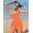 Orange, variant on Eltusu Girls One-Piece Swimwear, Fashion Sleeveless Summer Holiday Kids Swimsuit Red Size 7-16 T