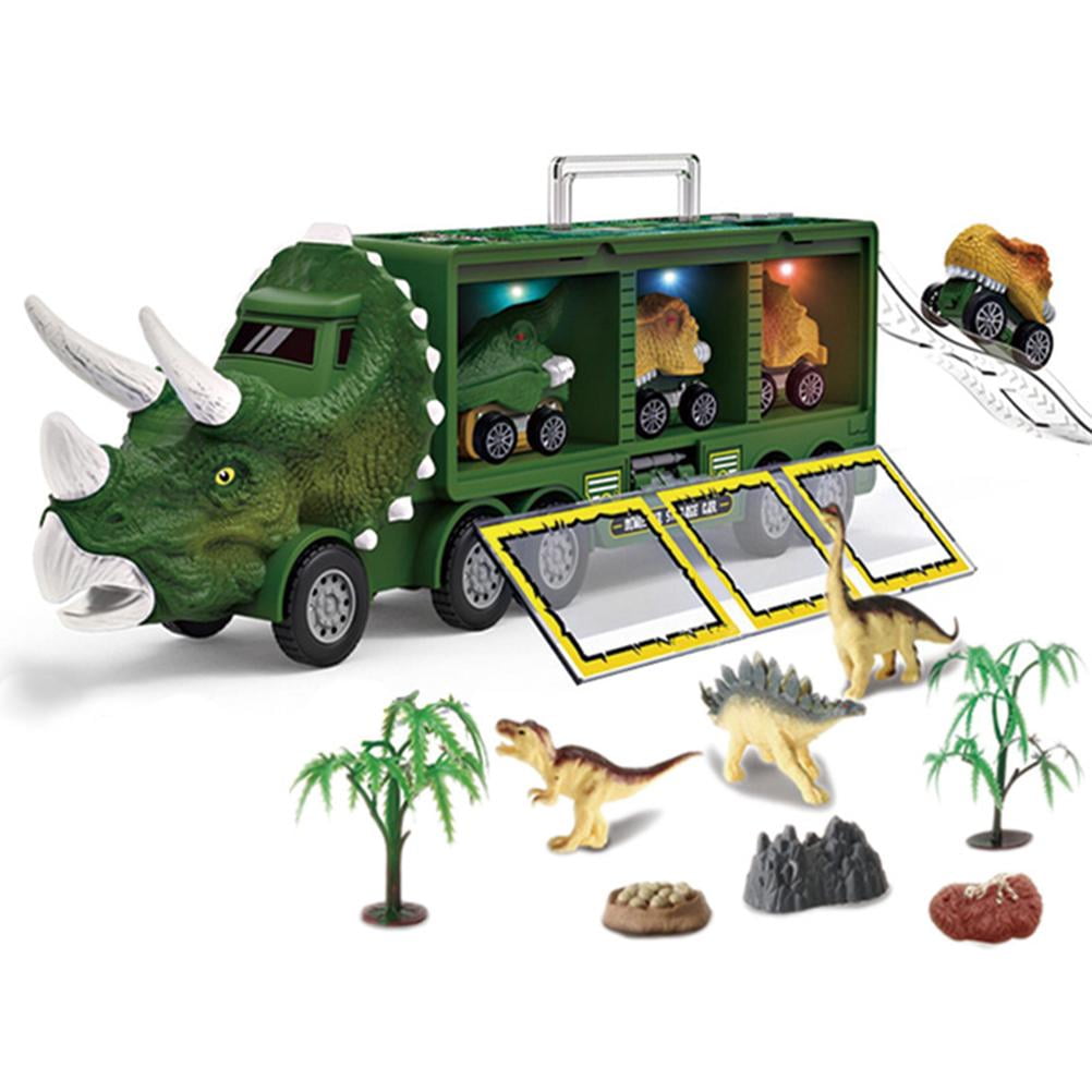 Parking Dinosaur Toy Lights&Music Car Adventure Track Garage Xmas Gift Education 
