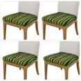 thumbnail image 2 of Easygdp Green Bamboo Fence1 Square Chair Cushion Cover Stretch Chair Seat Covers Removable Washable for Hotel, Bedroom, Office-Four Pieces, 2 of 7
