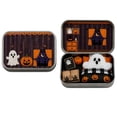 thumbnail image 2 of Miwamany Halloween indoor decor Mini Ghost Tin Set, Cute Spooky Travel Figurine Collection, Portable Storage Box Ornament for Desk Tabletop Gift, 2 of 5