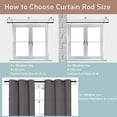 thumbnail image 6 of Yeyebest Black Curtain Rod for windows 30 to 62 inches, 1 inch Metal Curtain Rod Kit with Adjustable Brackets,Splicing Modern Hardware Curtain Rods, 6 of 7
