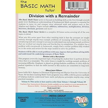 The Basic Math Tutor: Division with a Remainder