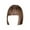 Brown_B, variant on FSTDelivery Black Wig with Bangs, Short Black Wig for Women Straight Wigs Heat Resistant Synthetic wig Cospaly Daily Party Use, Lifelike Three Knife Wig