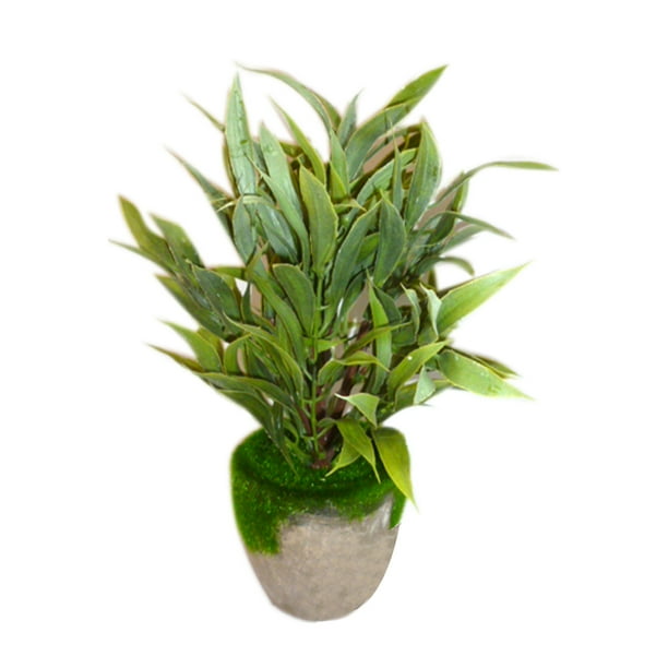 Juego de 4 macetas con planta artificial para decoración del hogar, oficina Storyland Storyland 57698