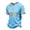 Light Blue, variant on jxwkldstb Vintage 1969 Original Parts Short Sleeve Crew Neck T Shirt with Rainbow Trim and Graphic Print for Men Women