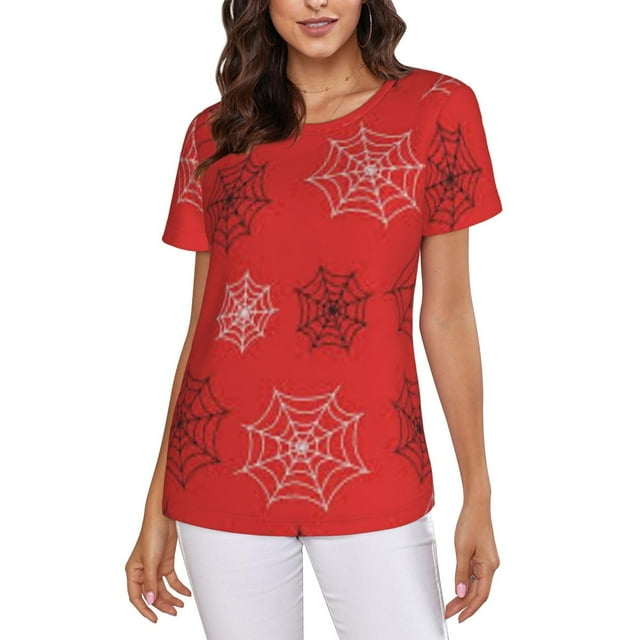 Spider-Man Women's Crew Neck Short Sleeve T-Shirt