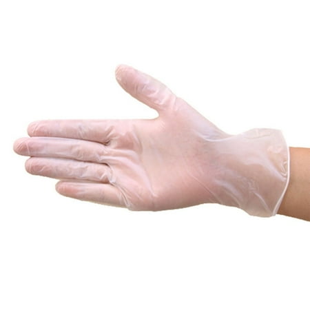 

200Pcs 9 Inch Disposable Transparent TPE Gloves Home Food