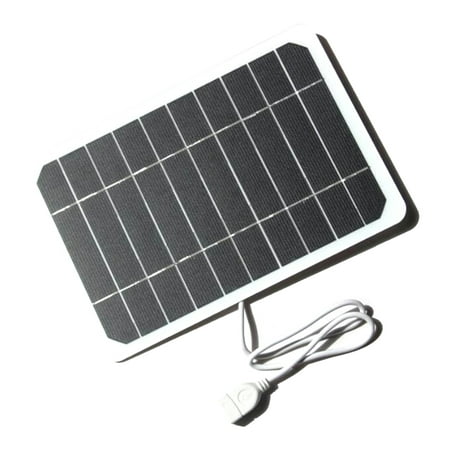 

Gecheer 5W 5V Small Solar Panel with USB DIY Monocrystalline Silicon Solar Cell Waterproof Camping Portable Power Solar Panel for Power Bank Mobile Phone