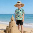 thumbnail image 6 of Dailycode Small Short Sleeve Button Down Shirts Pixel Style Dogs Casual Shirt 3-10 Years, 6 of 9