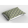 thumbnail image 2 of Ambesonne Panda Pillow Sham 2 Pack, Animals and Trees in Exotics, 26"x20", Pale Khaki and Slate Blue, 2 of 3