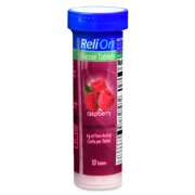(5 pack) (5 Pack) Relion Raspberry Glucose Tablets, 10 Ct