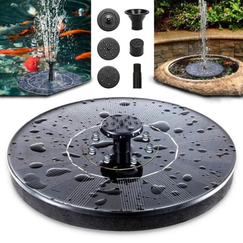 Solar Power Bird Bath Fountain Pump Upgrade 1.4W Solar Fountain With 4