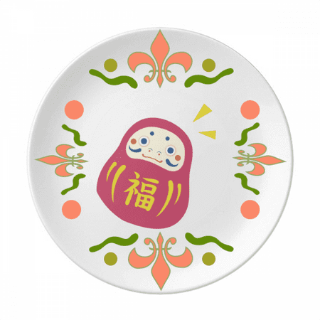 

Japanese Travel Lucky Toy Flower Ceramics Plate Tableware Dinner Dish