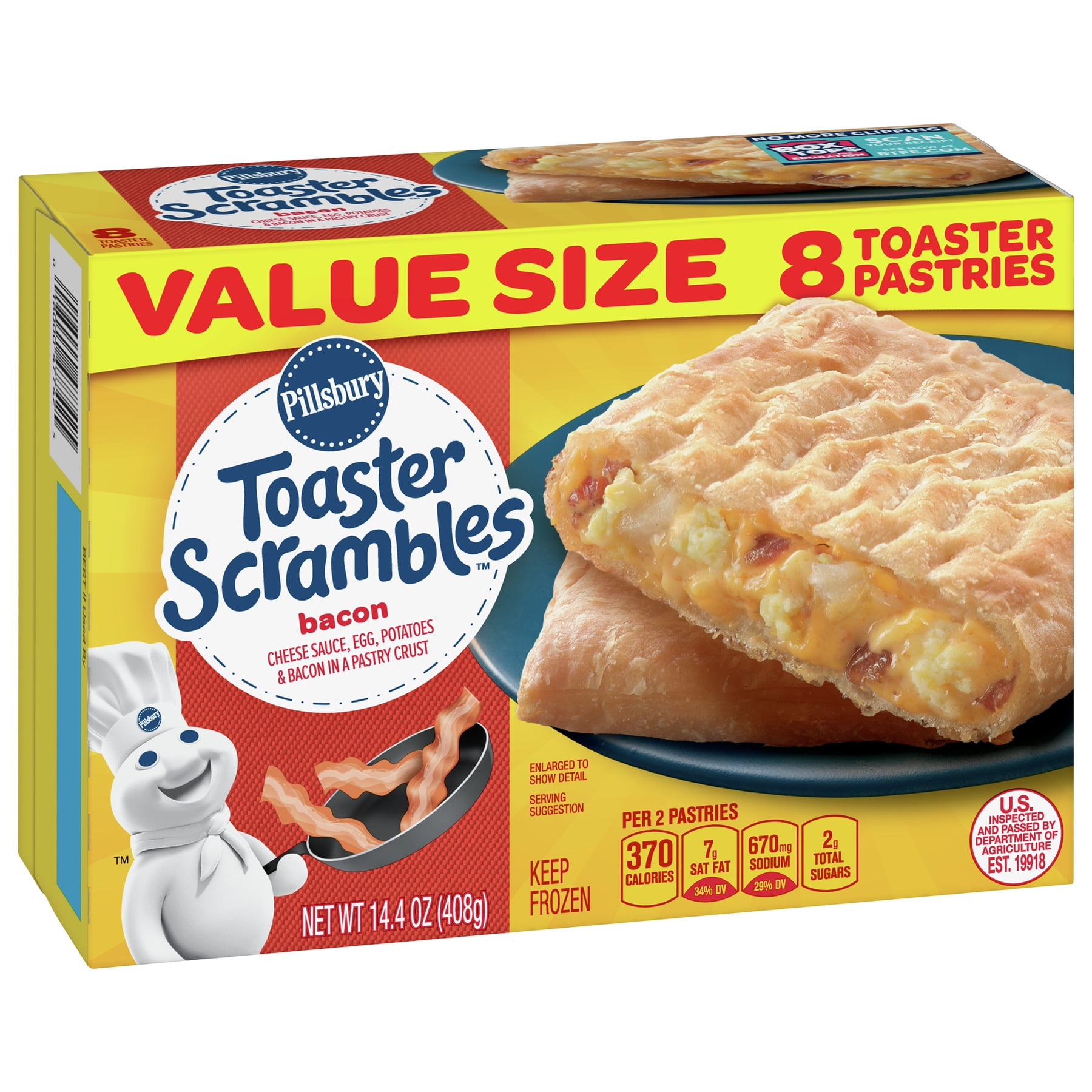 Bacon Egg And Cheese Toaster Strudel