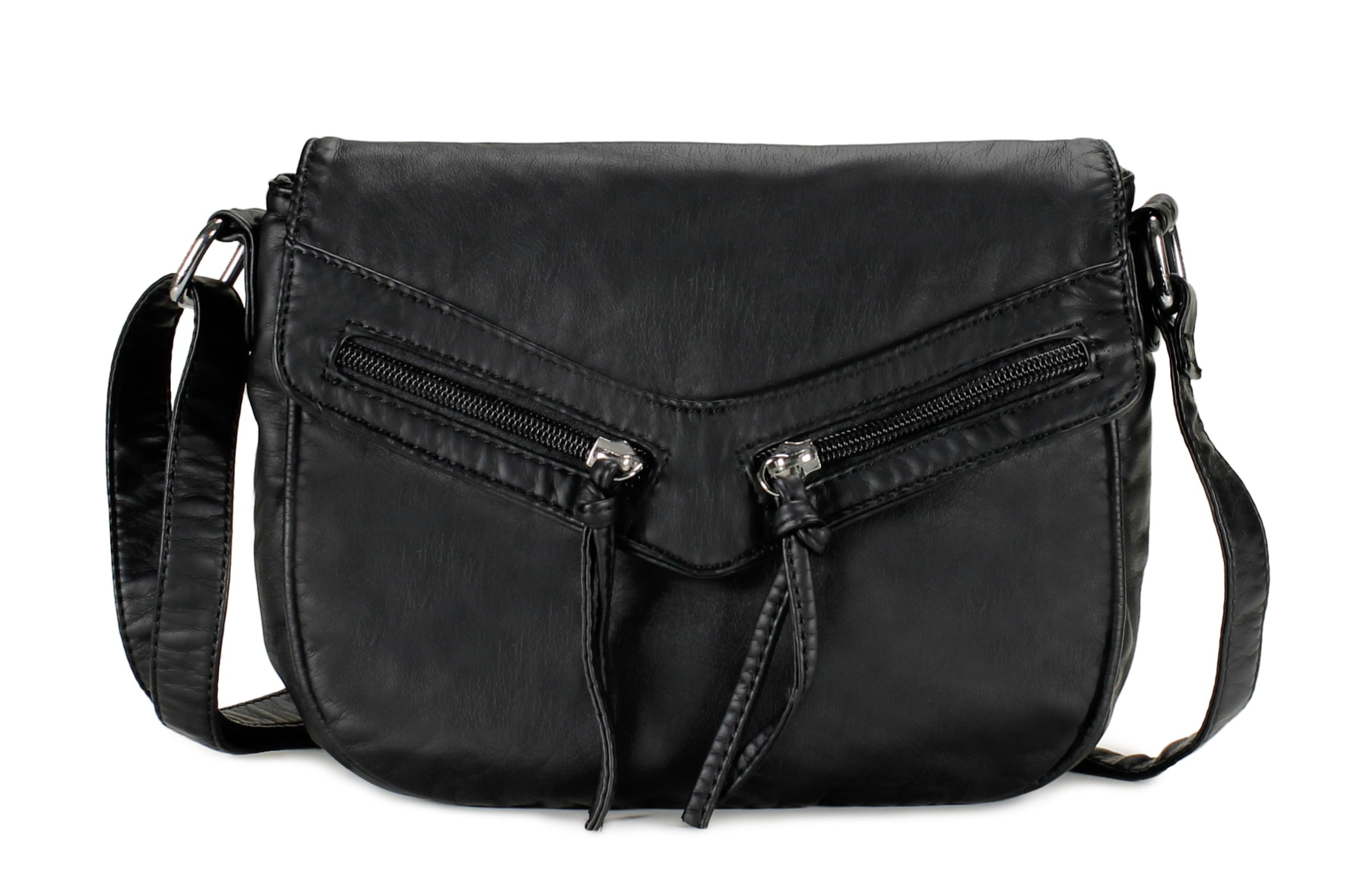 Scarleton Trendy Duo Zip Flap Crossbody Bag H1990 - Walmart.com
