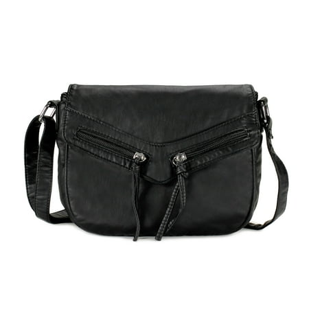 - Scarleton Trendy Duo Zip Flap Crossbody Bag H1990