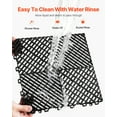 thumbnail image 4 of VEVOR Interlocking Drainage Mat, 12” x 12” Modular Interlocking Cushion, 55 Pcs Splicing Drainage Mats, Non-Slip Black PP Drainage Floor Tile and Shower Mat, for Garage, Garden, Kitchen & Outdoor, 4 of 9