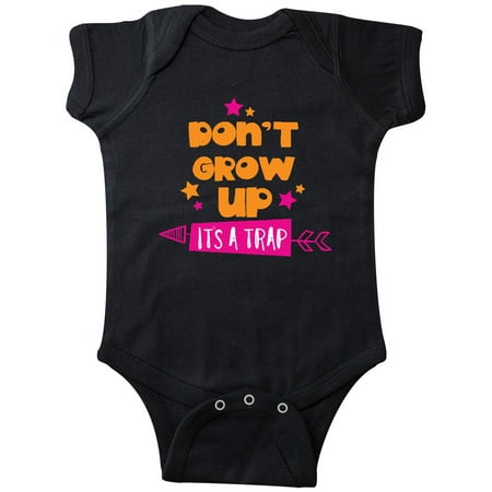 

Inktastic Don t Grow Up It s A Trap Stars - Orange Pink Gift Baby Boy or Baby Girl Bodysuit