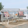 thumbnail image 1 of Modway Ensemble de 2 Fauteuils d'Extérieur en Aluminium pour Patio au Bord de la Rivière, Blanc Gris, 1 of 8