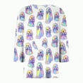 thumbnail image 4 of Godom Women's 3/4 Sleeve V-Neck Shirts Fall Graphic Tees Halloween Casual T-Shirt, 4 of 5