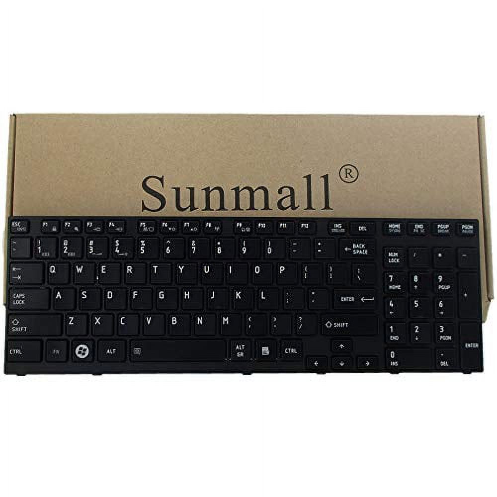 p755 keyboard replacement, sunmall laptop keyboard replacement for toshiba satellite p750 p750d p755 p755-s5320 p770 p770d p775 p775-s7215 series us layout 6 months warranty - image 2 of 3
