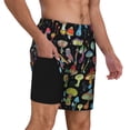 thumbnail image 4 of Xecao Bright Mushrooms for Men's Swimming Trunks Swim Trunks Quick Dry Swim Shorts with Mesh Lining Funny Swimwear Bathing Suits, 4 of 9
