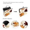 thumbnail image 3 of Thanksgiving Leaves Stylish Coin Purse Wallet with 0.7 Microfiber Zinc Alloy Jaws, 4.3x4.7 in/11x12 cm Size, 3 of 7