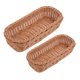 thumbnail image 1 of Moluckfu 2Ud Cesta De Plástico Imitación Rattan Chocolate Para Organización De Cubiertos En Cocina, 1 of 6