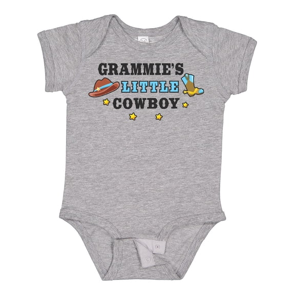 Inktastic Grammies Little Cowboy with Cowboy Hat and Boots Boys Baby Bodysuit