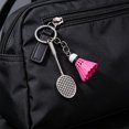 thumbnail image 2 of Keychain Pendant Simulated Badminton Racket Charm Mini Key Chain Zinc Alloy Pendant Personalized Bag Accessories, 2 of 8