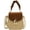 Brown, variant on Kukuzhu Small Straw Tote Handbag for Women Handmade Top Handle Bag Woven Straw Crossbody Shoulder Bag for Summer Beach Travel