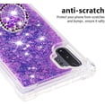 thumbnail image 5 of Glitter Clear Sparkly Bling Case for Samsung Galaxy Note 10+ Plus, Rugged Shockproof Flowing Liquid Floating Cover Women with Ring Holder Case for Samsung Galaxy Note 10 Plus  Purple, 5 of 14